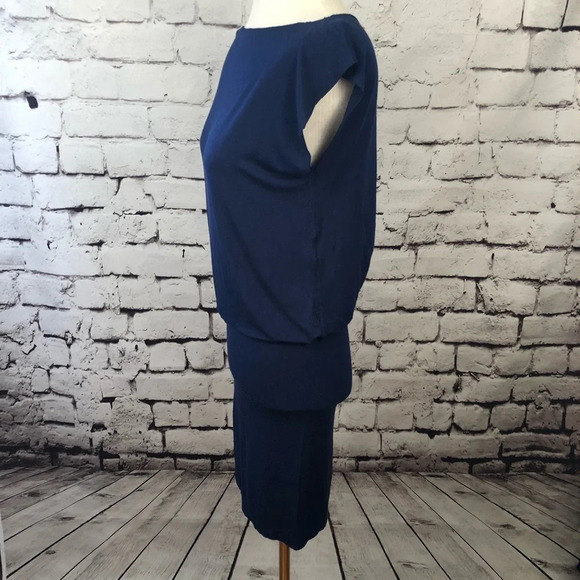 Rachel Pally Blue Modal Open Back Mini Dress - Picture 4 of 8